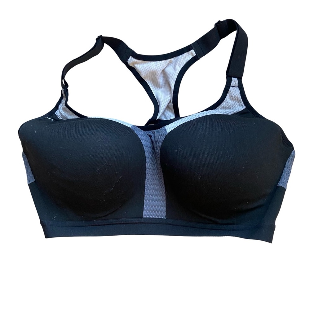 Victoria’s Secret Women's Black and Gray Sports Bra 36DD